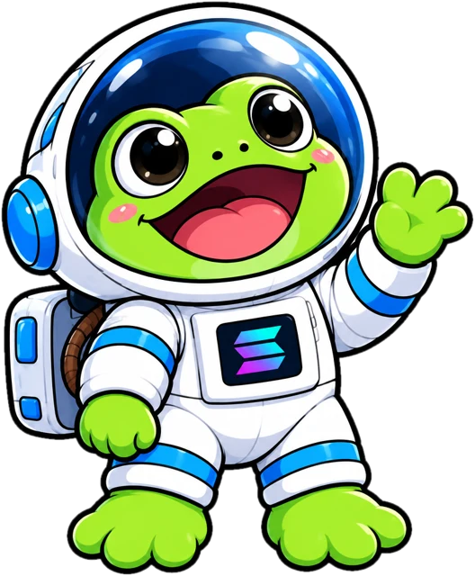 Moonfrog waving hello